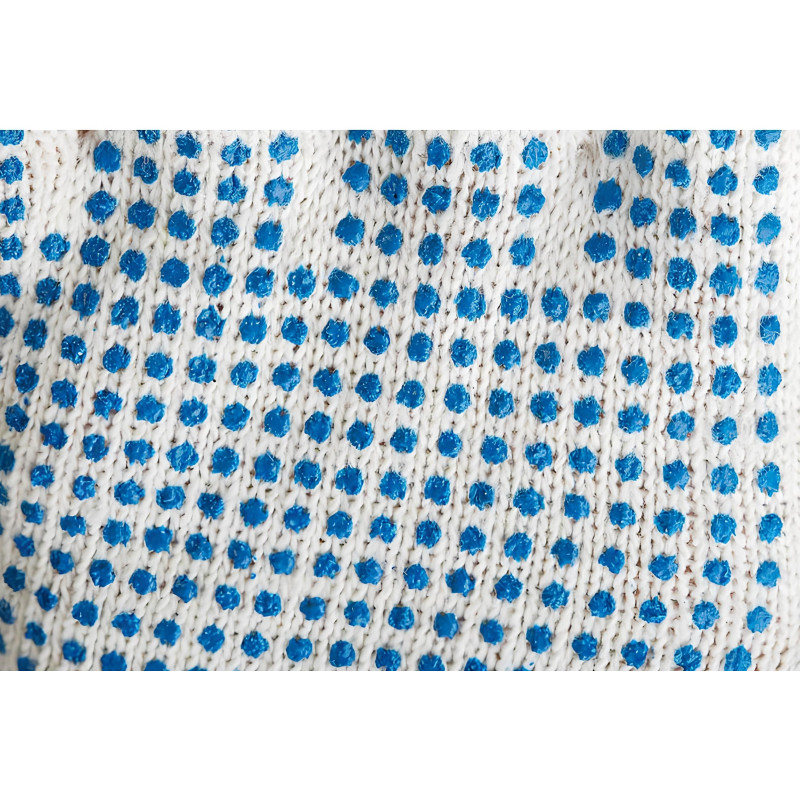 Перчатки защитн трикотажн ПВХ Точка 4нитей 42-44гр 10кл 400пар/уп(белые)