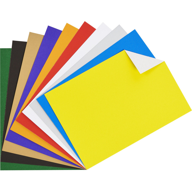 Картон цветной  10л.10цв.А4 мелован(золото+сереб) Отличник