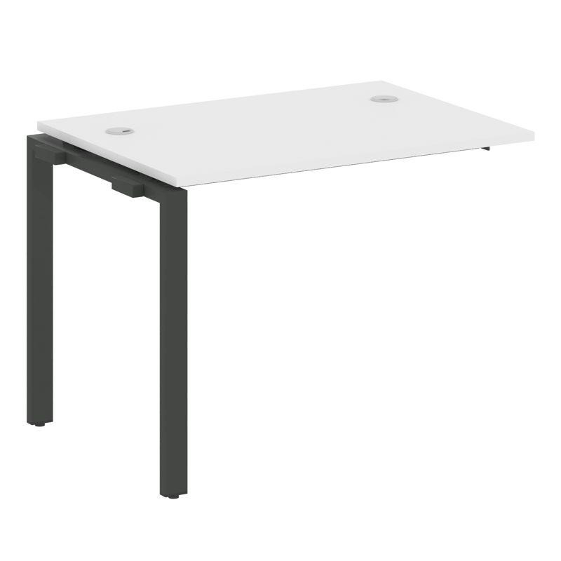 Metal System Проходной элемент рабочей станции на П-образном м/к БП.ПРС-СП-1.1 Белый/Металл Антрацит