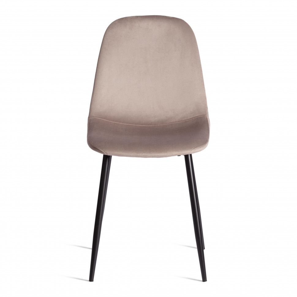 Стул BREEZE (mod. 4724) Велюр/металл , 44 х 53 х 87 см, Coffee (кофейный) HLR9 / черный