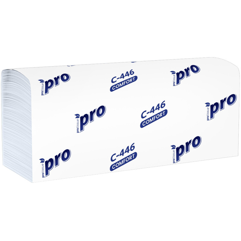 Полотенца бумажные Z слож PROtissue 1сл 200л 28пач/уп С446