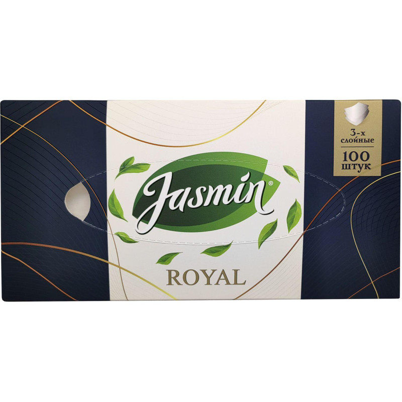 Салфетки косметические Jasmin 3-сл. 100шт./уп.белые Салфетки косметические Jasmin 3-сл. 100шт./уп.белые