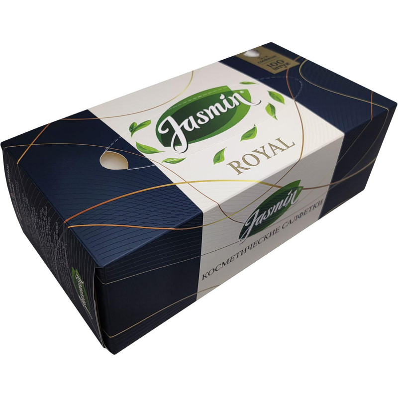 Салфетки косметические Jasmin 3-сл. 100шт./уп.белые Салфетки косметические Jasmin 3-сл. 100шт./уп.белые