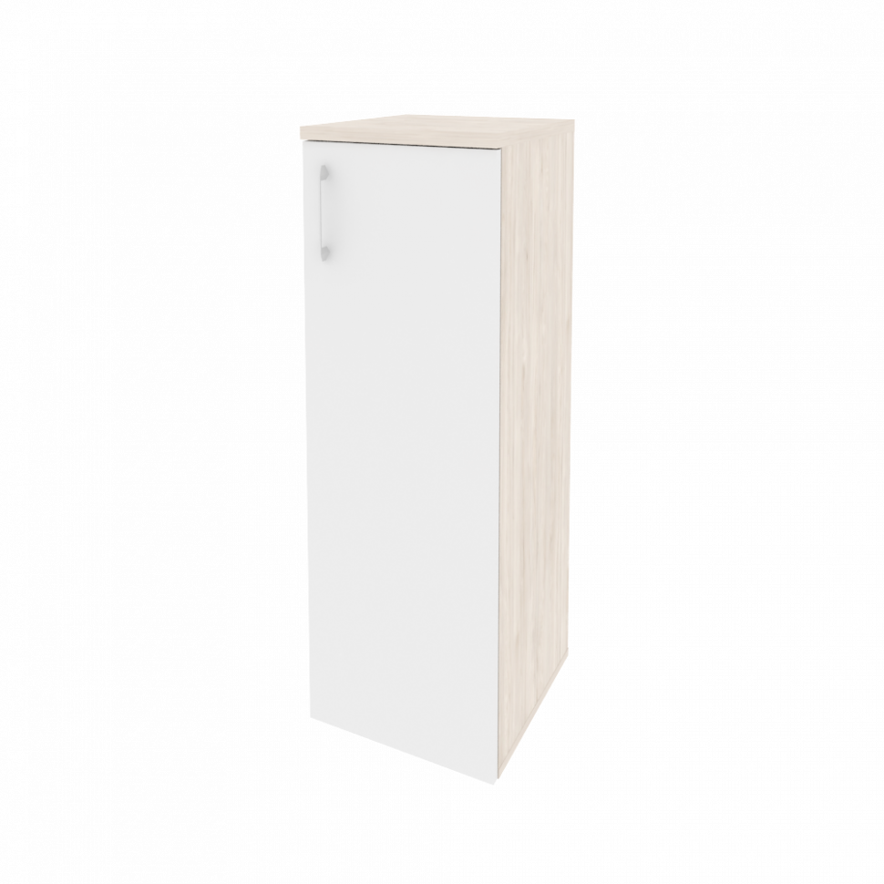 Onix Шкаф средний узкий правый O.SU-2.3 (R) Денвер Светлый/Белый Бриллиант 400*420*1207