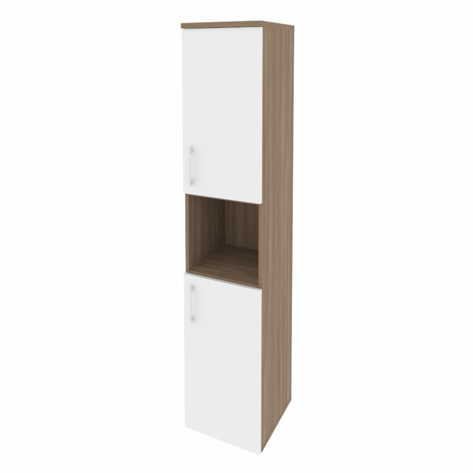 Onix Шкаф высокий узкий правый O.SU-1.5 (R) Дуб Аризона/Белый Бриллиант 400*420*1977 Onix Шкаф высокий узкий правый O.SU-1.5 (R) Дуб Аризона/Белый Бриллиант 400*420*1977