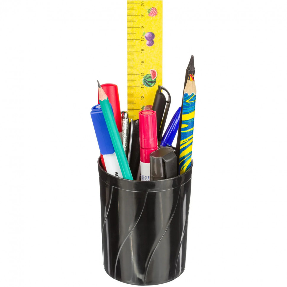 Подставка-стакан для ручек и карандашей Attache Line черный