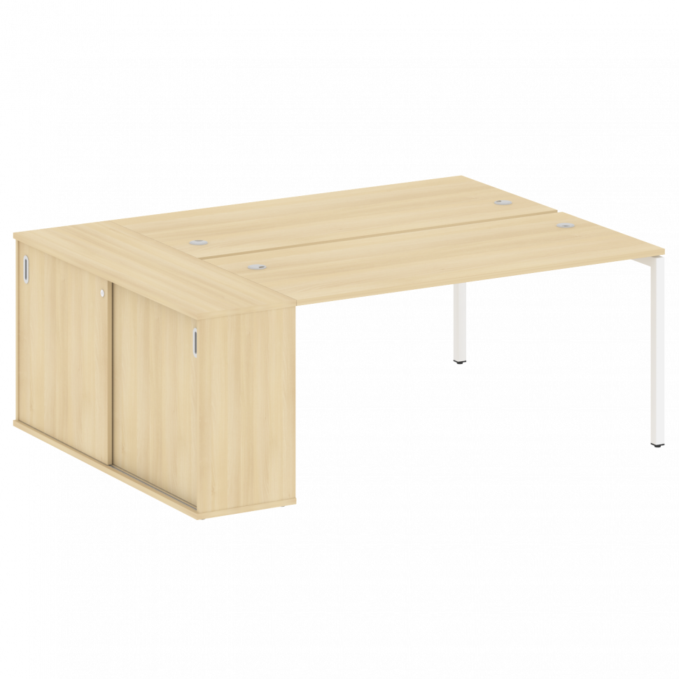 Metal System Quattro Рабочая станция с шкафом-купе на П-образном м/к 40БП.РС-СШК-1.4 Т Акация Лорка/ Metal System Quattro Рабочая станция с шкафом-купе на П-образном м/к 40БП.РС-СШК-1.4 Т Акация Лорка/