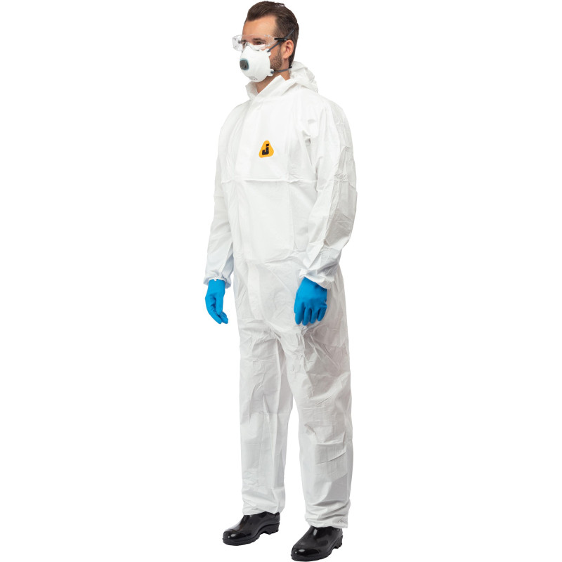 Комбинезон одноразовый защитн(65г/м2)с кап.JetaSafety JPC60 Element бел рXL