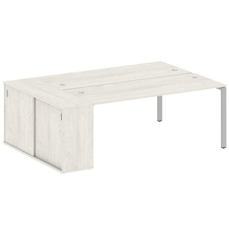 Metal System Рабочая станция с шкафом-купе на П-образном м/к БП.РС-СШК-1.5 Т Дуб Наварра/Металл Серы Metal System Рабочая станция с шкафом-купе на П-образном м/к БП.РС-СШК-1.5 Т Дуб Наварра/Металл Серы