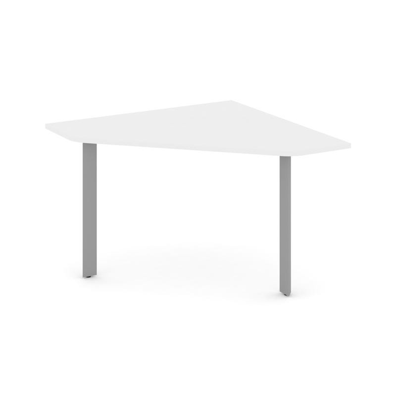 Style Project Угловой элемент переговорного стола SN-59.UPRG-031 Белый/Металл Серый 1180*1180*750