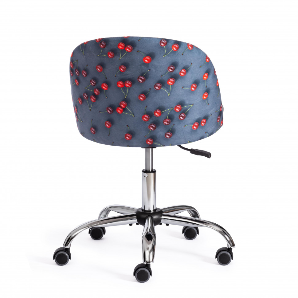 Кресло MELODY ткань/флок, серый, Botanica 08 cherry/29