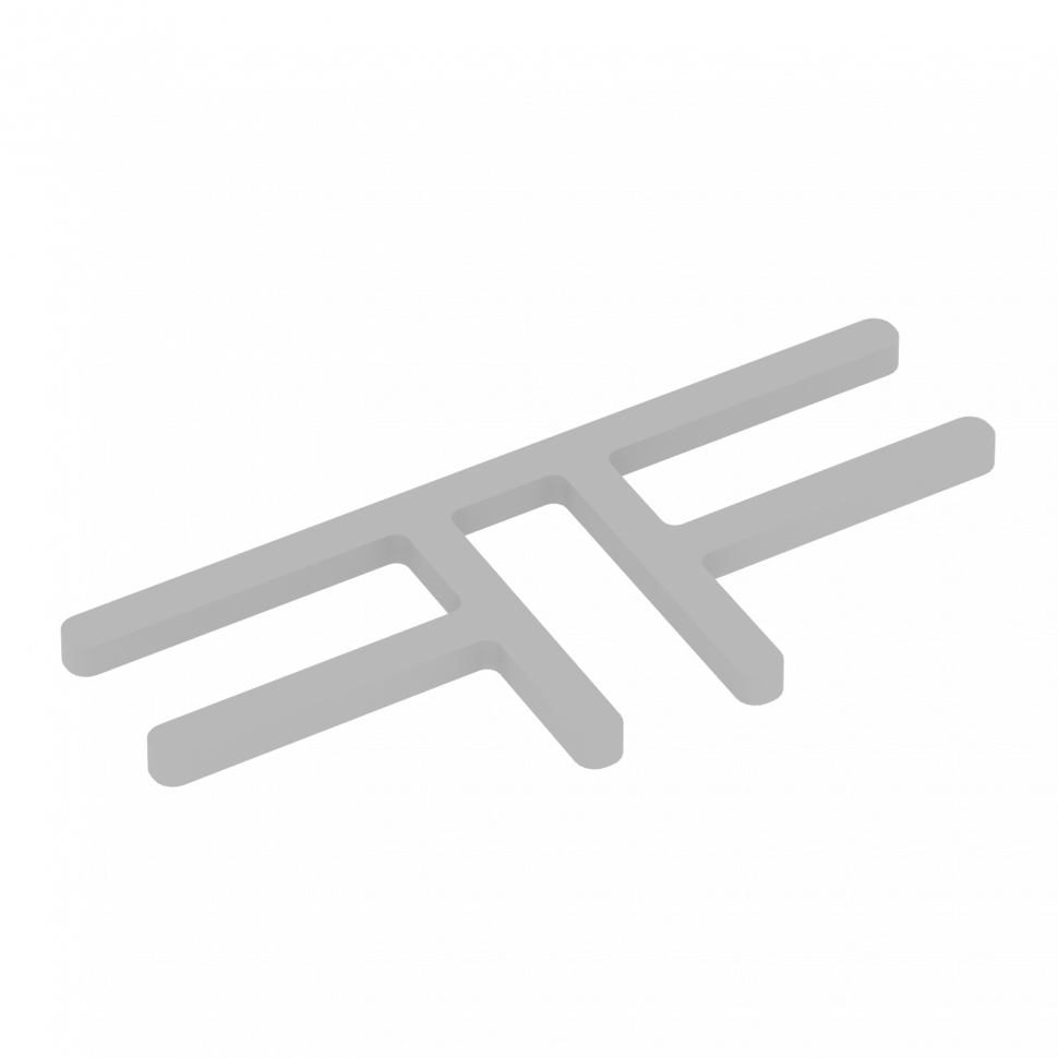 R-line soft Комплект соединителей Т-образных (2 шт.) AP.S-TO-TI Металл Серый 136*57*5