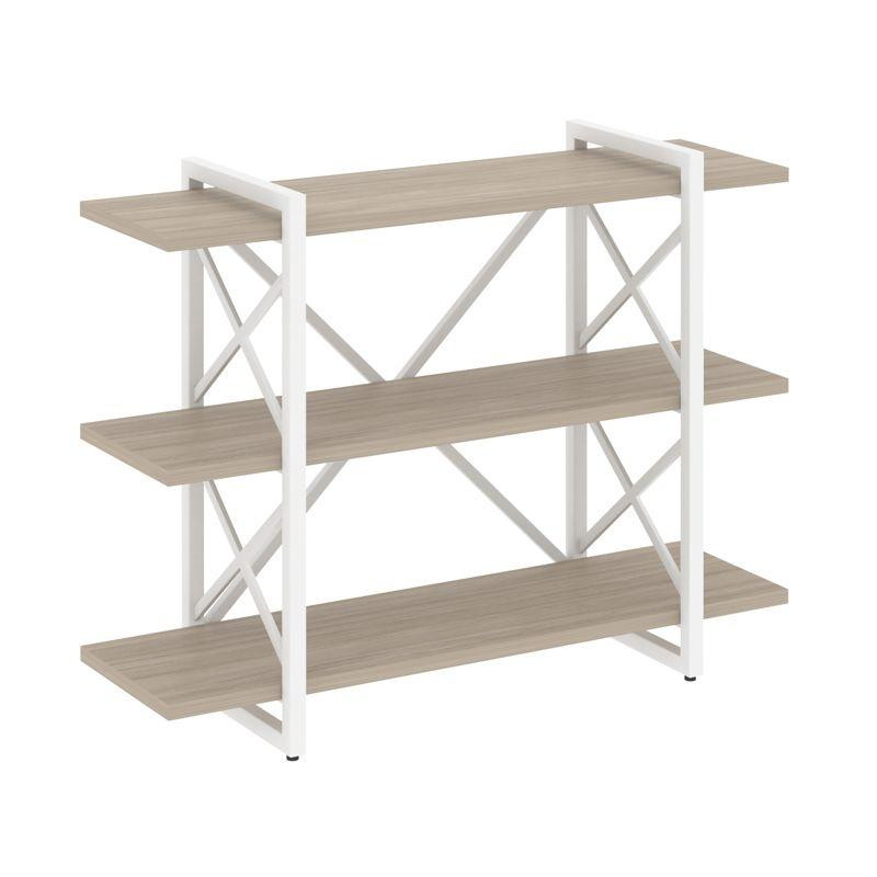 Loft Стеллаж на рег. опорах-3 полки VR.L-MST.O-3.8V Дуб Аттик/Металл Белый 1200*400*910 Loft Стеллаж на рег. опорах-3 полки VR.L-MST.O-3.8V Дуб Аттик/Металл Белый 1200*400*910