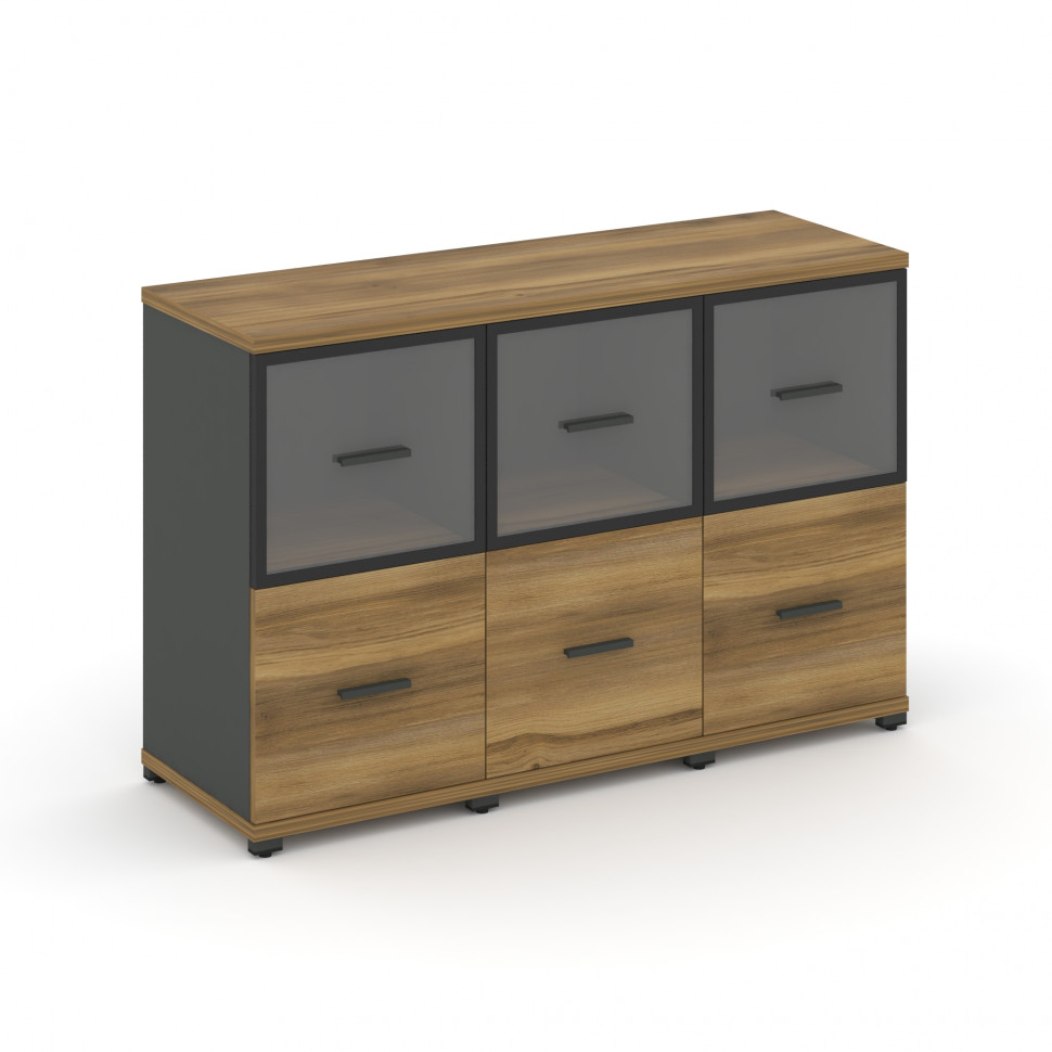 Concept Шкаф 3 узкие секции, 2 ниши CN.STU-232 RPB A Сандал Янтарный/Антрацит/Металл Антрацит/Прозра Concept Шкаф 3 узкие секции, 2 ниши CN.STU-232 RPB A Сандал Янтарный/Антрацит/Металл Антрацит/Прозра