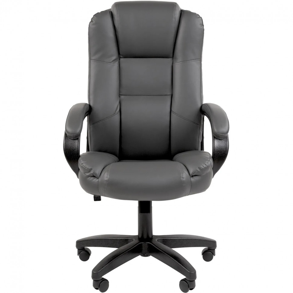 Кресло VT_Chairman 600LT чер.пласт экопремиум серый