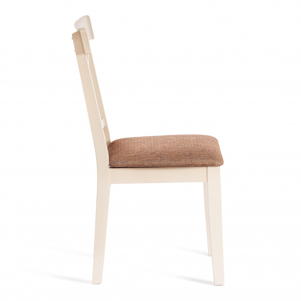 Стул Гольфи 2/ Golfi 2 дерево гевея, 45*51*94, ivory white, ткань кор.-зол. (1505-9)