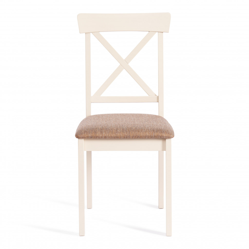 Стул Гольфи 2/ Golfi 2 дерево гевея, 45*51*94, ivory white, ткань кор.-зол. (1505-9)
