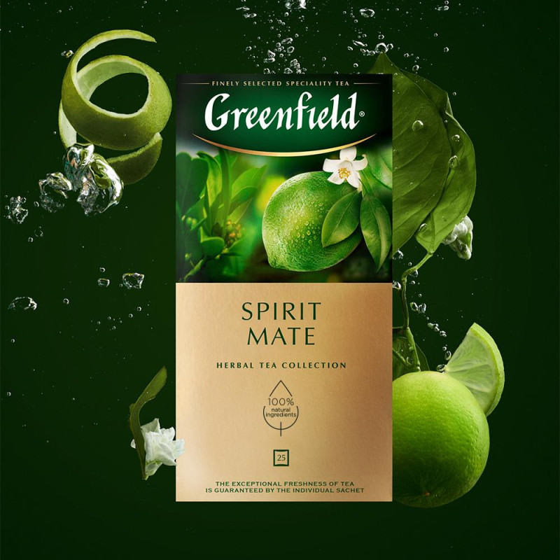 Чай Greenfield Spirit Mate травян, 25пак
