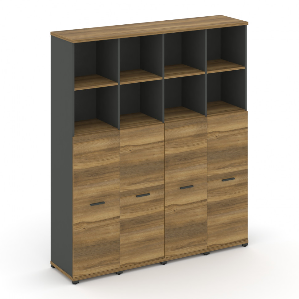 Concept Шкаф 4 узкие секции, 5 ниш CN.STU-544 A Сандал Янтарный/Антрацит/Металл Антрацит 1668*420*19 Concept Шкаф 4 узкие секции, 5 ниш CN.STU-544 A Сандал Янтарный/Антрацит/Металл Антрацит 1668*420*19