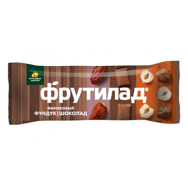 Батончик Фрутилад Финиковый с фундуком и шоколадом, 42гx20шт/уп