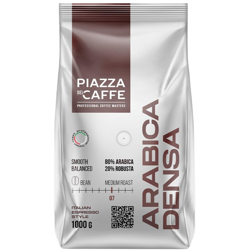 Кофе Piazza Del Caffe Arabica Densa в зернах, 1кг