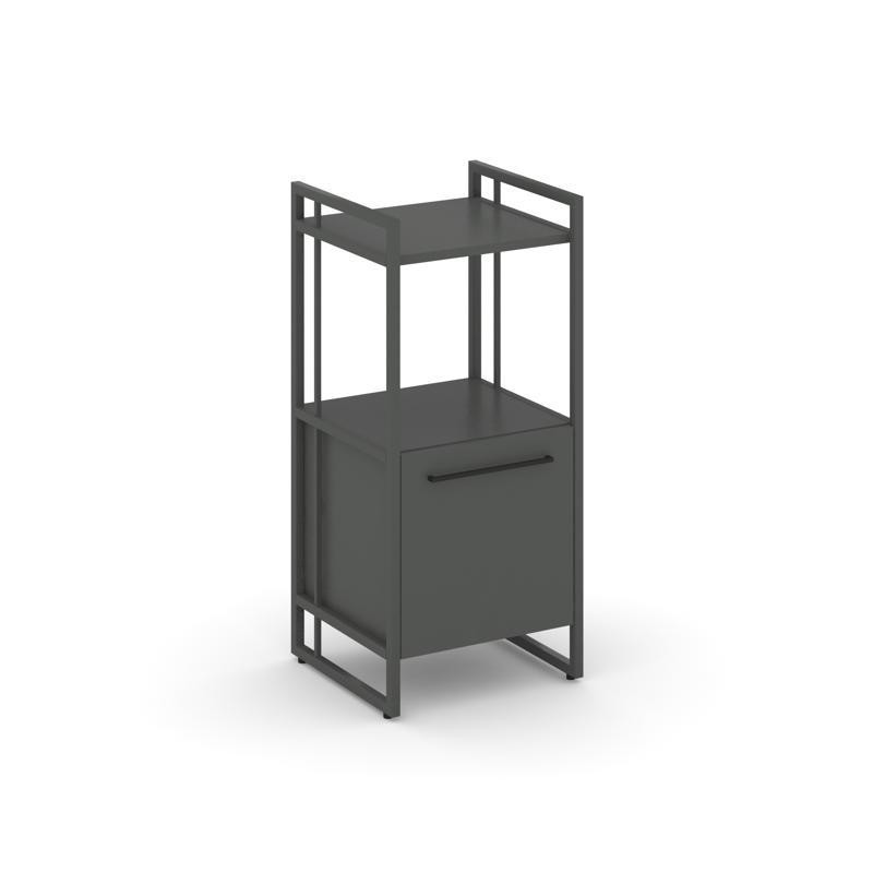 Rift Шкаф 2 ниши узкий RF.SU-22 (L) Антрацит NEW/Металл Антрацит NEW/Черный Ручки 420*396*924