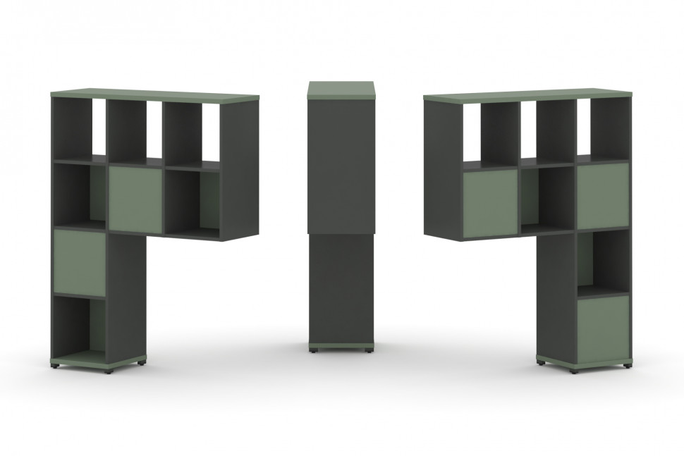 Concept Надставка высокая CN.DNV-003 Кобо/Антрацит/Металл Антрацит 1099*350*1486