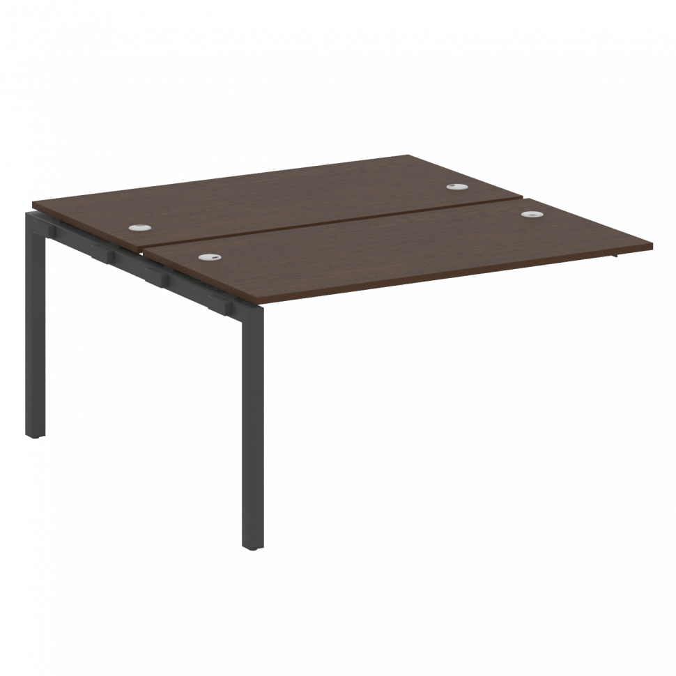 Metal System Quattro Проходной элемент рабочей станции на П-образном м/к 50БП.ПРС-СП-2.3 Венге Цаво/ Metal System Quattro Проходной элемент рабочей станции на П-образном м/к 50БП.ПРС-СП-2.3 Венге Цаво/