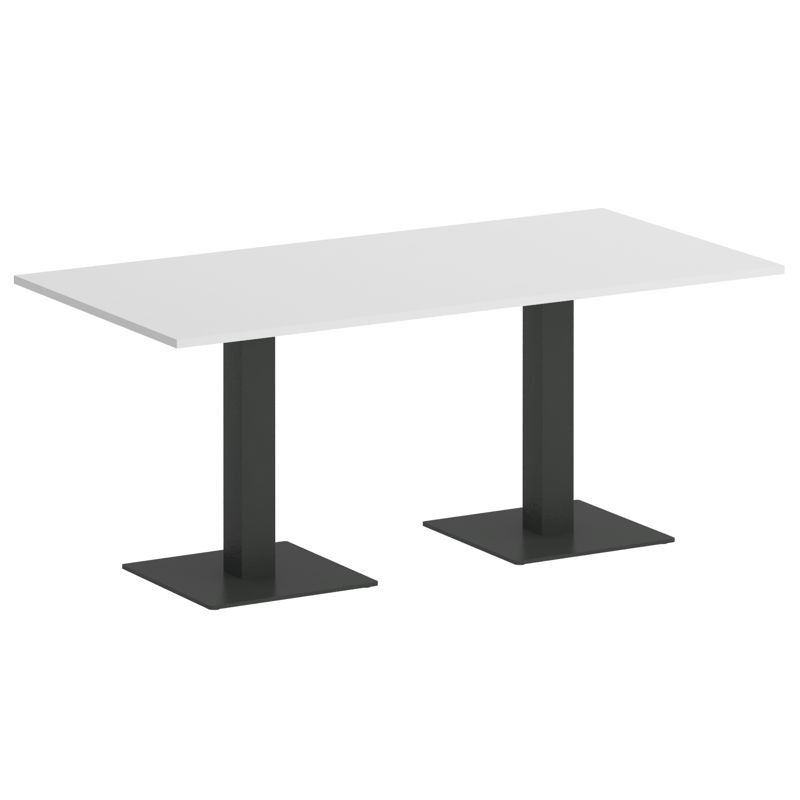 Riva Стол прямоугольный А.СПРГ-4 Белый/Металл Антрацит 1800*900*750
