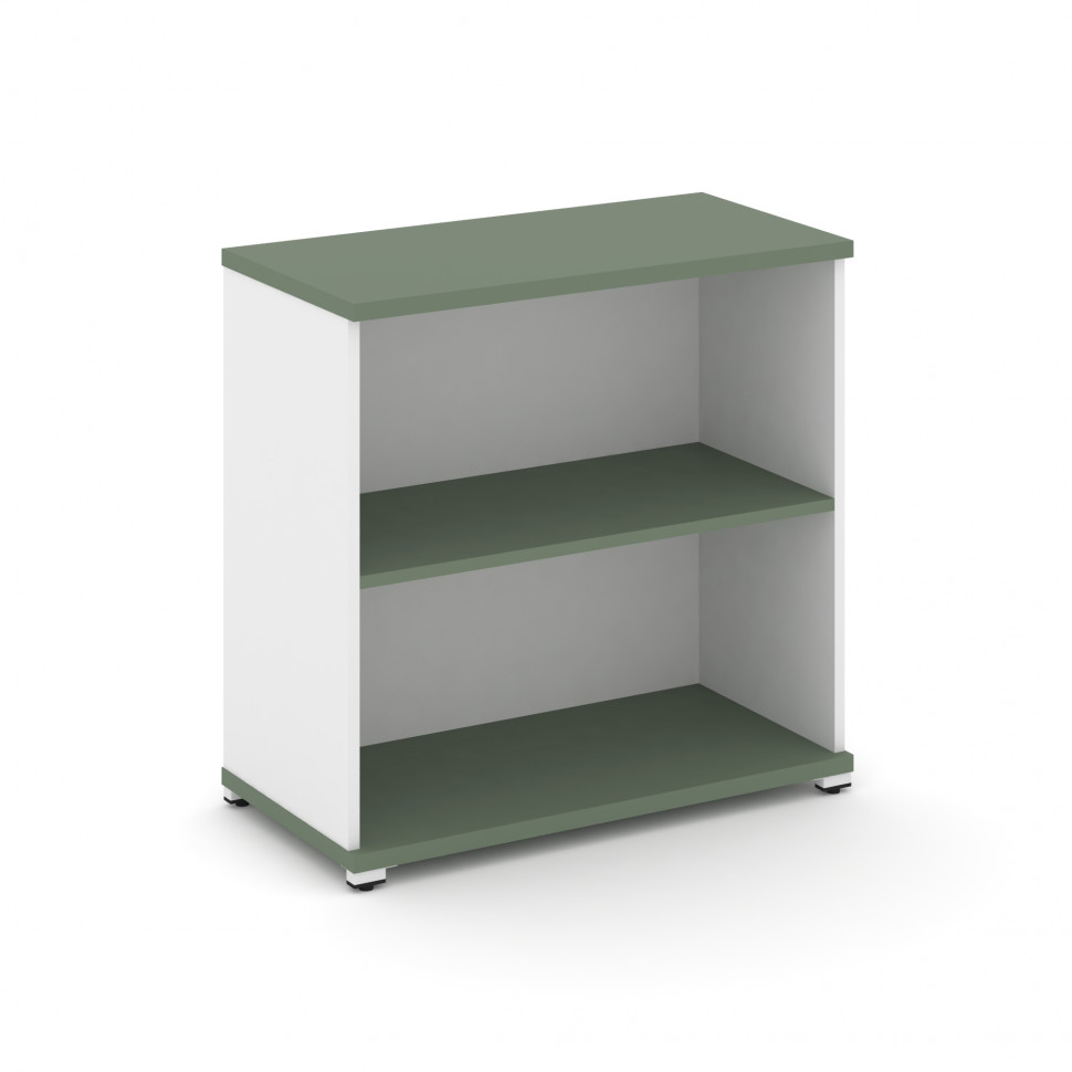 Concept Стеллаж 1 широкая секция, 2 ниши CN.STS-210 Кобо/Белый Бриллиант/Металл Белый 836*420*818