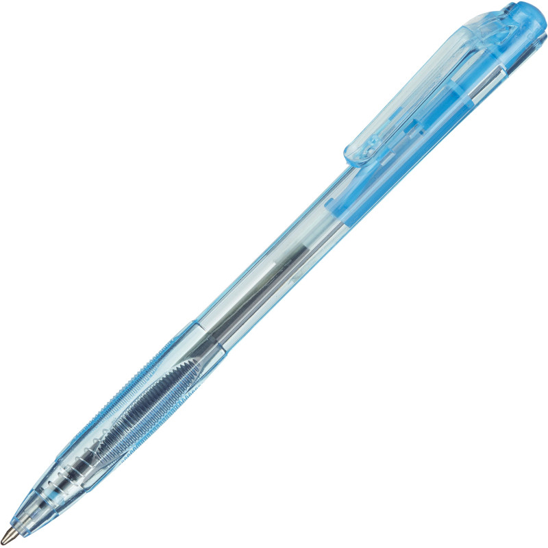 Ручка шариковая автомат. Attache Economy, 0,35мм,синяя,голуб.корп