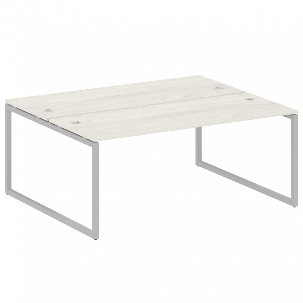 Metal System Quattro Рабочая станция на О-образном м/к 40БО.РАС-СП-2.5 Дуб Наварра/Металл Серый 1800