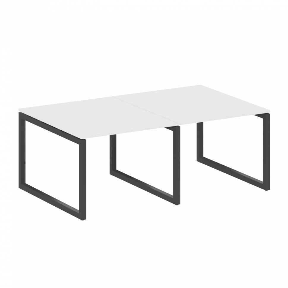 Metal System Quattro Переговорный стол (2 столешницы) на О-образном м/к 50БО.ПРГ-2.1 Белый/Металл Ан Metal System Quattro Переговорный стол (2 столешницы) на О-образном м/к 50БО.ПРГ-2.1 Белый/Металл Ан