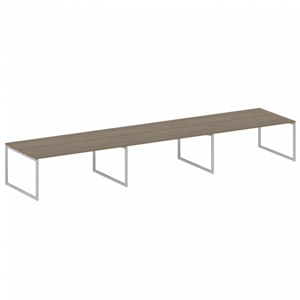 Metal System Quattro Перег. стол (3 столешницы) на О-оразном м/к 40БО.ПРГ-3.5 Вяз Благородный/Металл Metal System Quattro Перег. стол (3 столешницы) на О-оразном м/к 40БО.ПРГ-3.5 Вяз Благородный/Металл