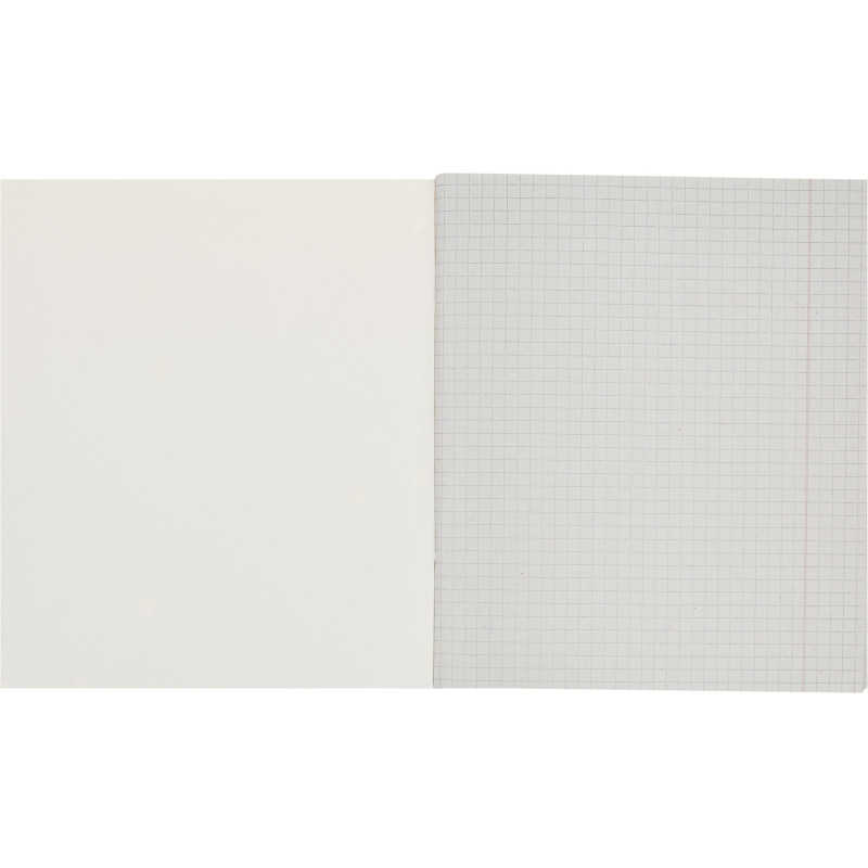 Тетрадь общая А5,48л,кл,скоб,офсет-2 Attache Ice фиолет/красная