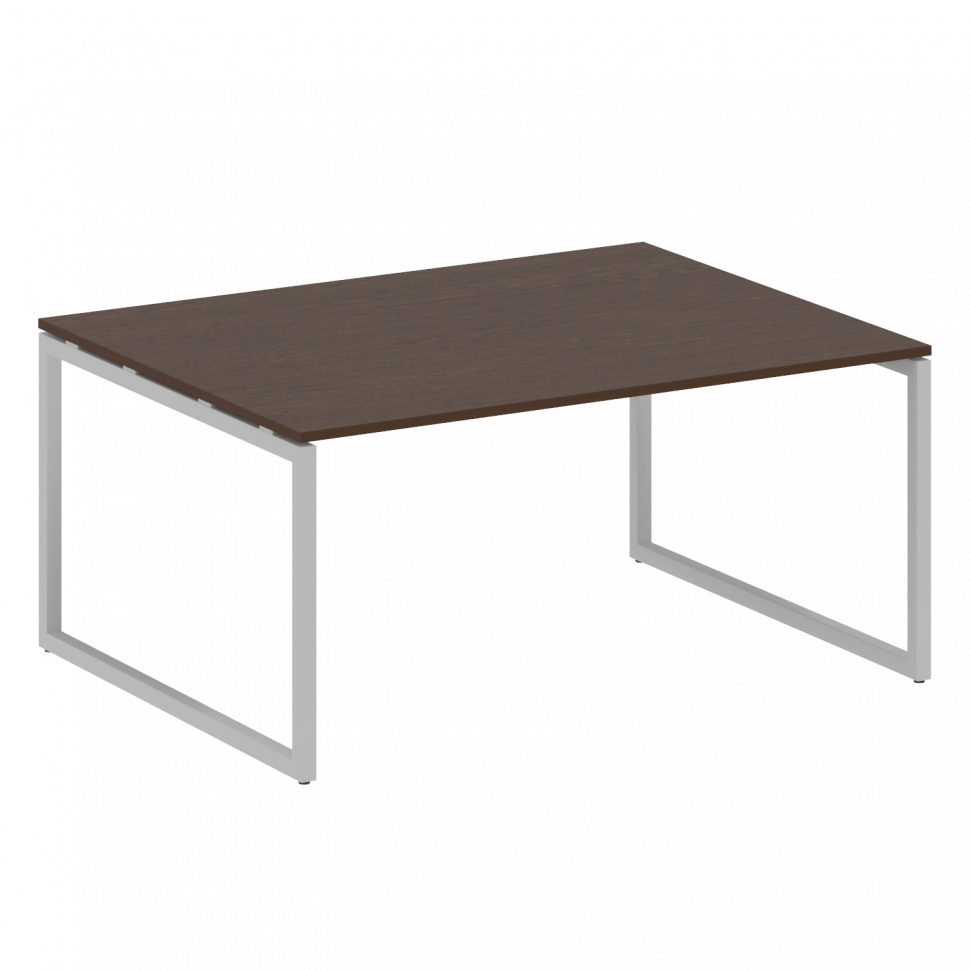 Metal System Quattro Перег. стол (1 столешница) на О-образном м/к 40БО.ПРГ-1.4 Венге Цаво/Металл Сер