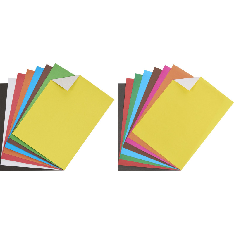 Набор цветной бумаги №1School 8л.8цв.офсет+картон 8л.8цв.немел,А4 Отличник