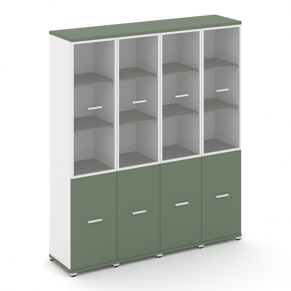 Concept Шкаф 4 узкие секции, 5 ниш CN.STU-542 RPW W Кобо/Белый Бриллиант/Металл Белый/Прозрачный 166 Concept Шкаф 4 узкие секции, 5 ниш CN.STU-542 RPW W Кобо/Белый Бриллиант/Металл Белый/Прозрачный 166