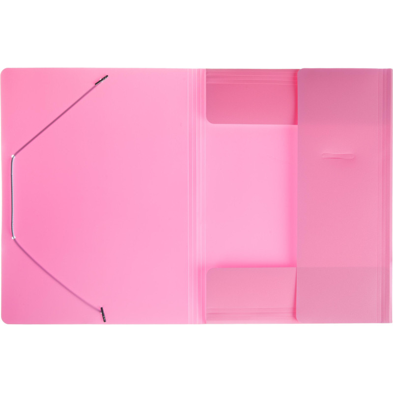 Папка на резинках Attache Акварель А4, плотн 350мкм, розовая