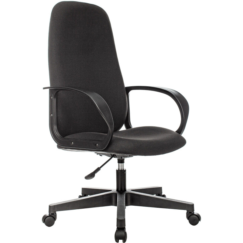 Кресло 0MX_VB_Echair-660 ТC ткань черный пластик