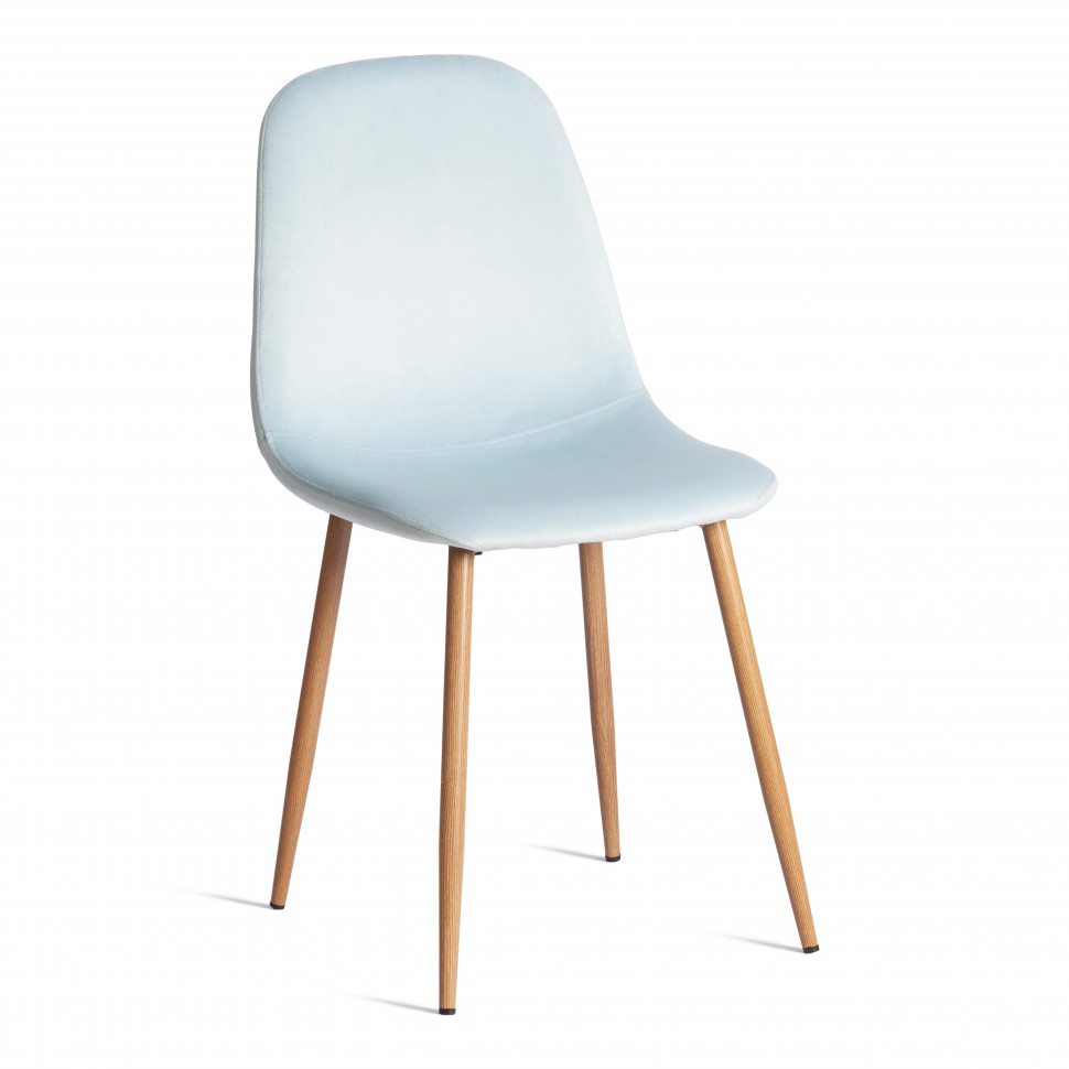 Стул BREEZE (mod. 4724) Велюр/металл , 44 х 53 х 87 см, Aquamarine (аквамарин) HLR16 / натуральный