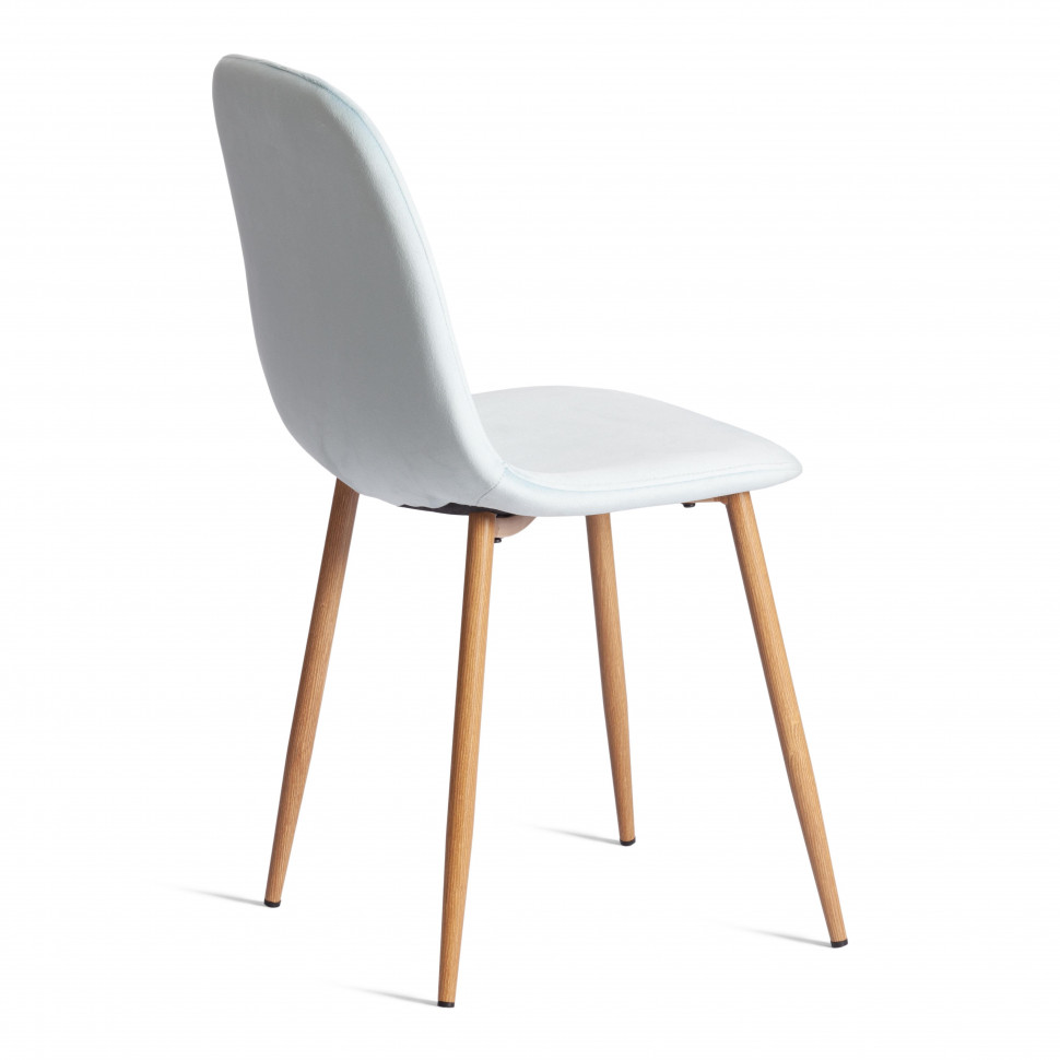 Стул BREEZE (mod. 4724) Велюр/металл , 44 х 53 х 87 см, Aquamarine (аквамарин) HLR16 / натуральный