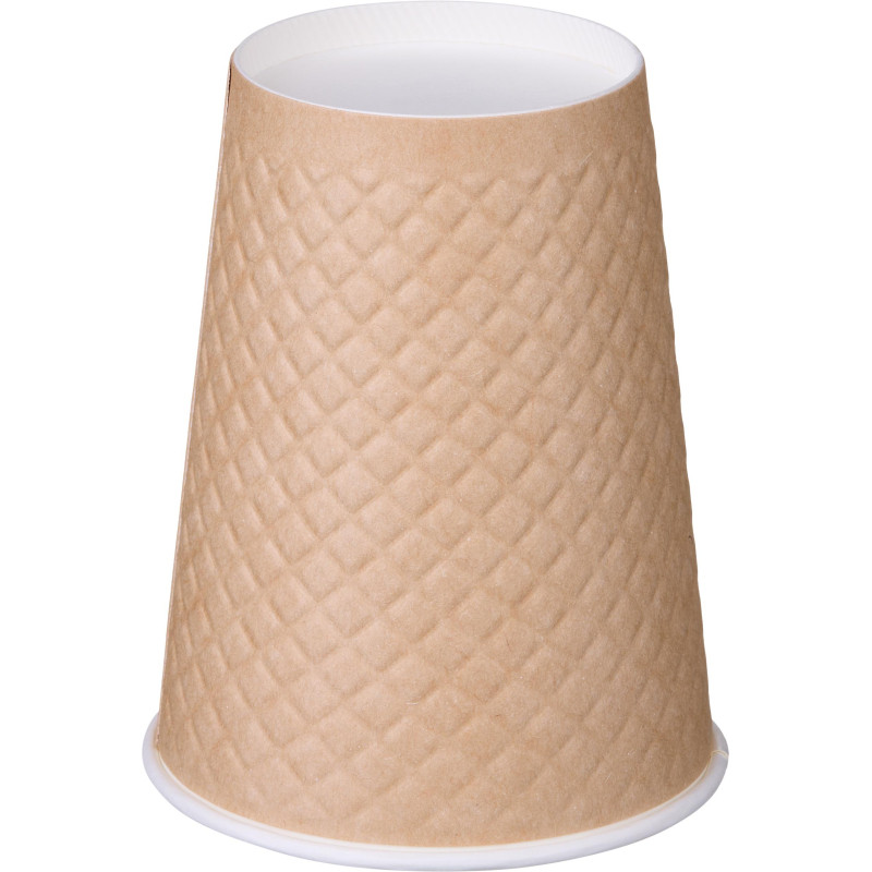 Стакан одноразовый бум двухслойный d-90мм 300мл Waffle Craft (25шт/уп)