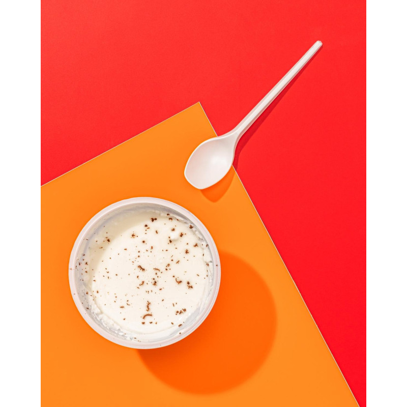 Ложка одноразовая чайная  125мм, белая, КОМУС ПС 100 шт/уп