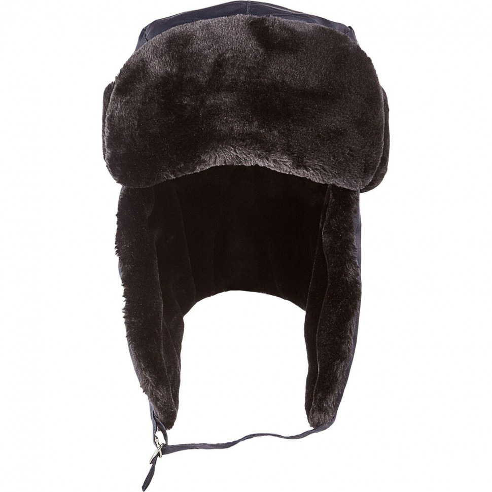 Шапка-ушанка (тк.Оксфорд)т.син (р.58)