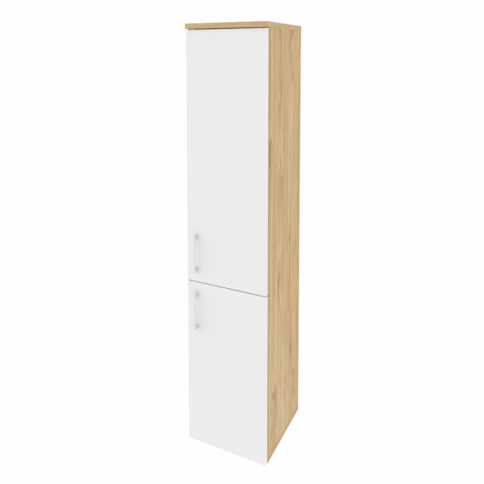 Onix Шкаф высокий узкий правый O.SU-1.3 (R) Тиквуд Светлый/Белый Бриллиант 400*420*1977 Onix Шкаф высокий узкий правый O.SU-1.3 (R) Тиквуд Светлый/Белый Бриллиант 400*420*1977