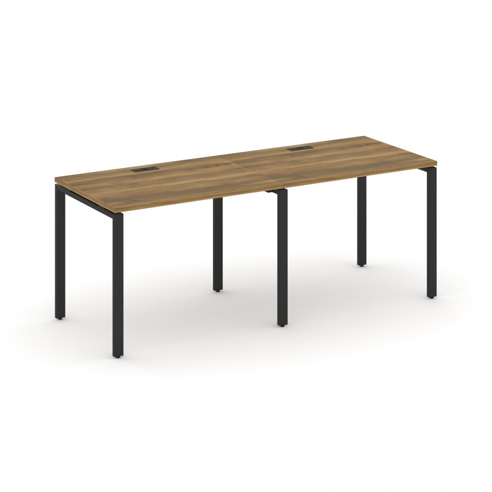 Concept Рабочая станция 2 места CN.ORS-001 Сандал Янтарный/Металл Черный 1960*720*750