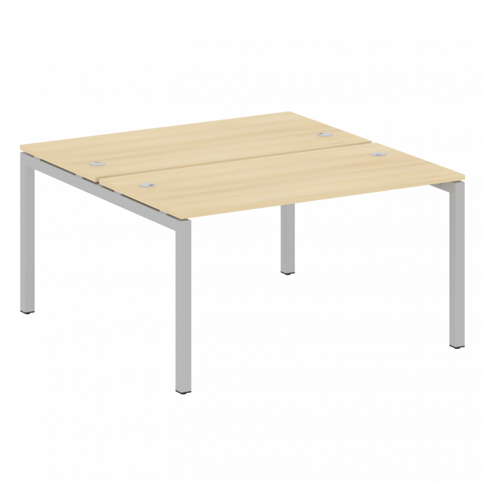 Metal System Quattro Рабочая станция на П-образном м/к 50БП.РАС-СП-2.3 Акация Лорка/Металл Серый 140