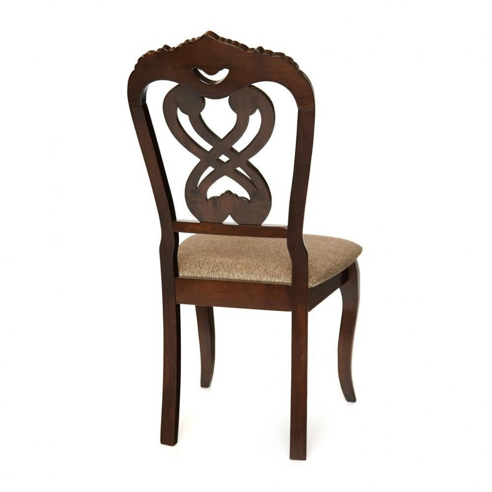 Стул -Андромеда/ Andromeda / 1 шт. в упаковке дерево гевея, 47х55,5х107 см, Cappuchino, ткань коричневая S 168-7