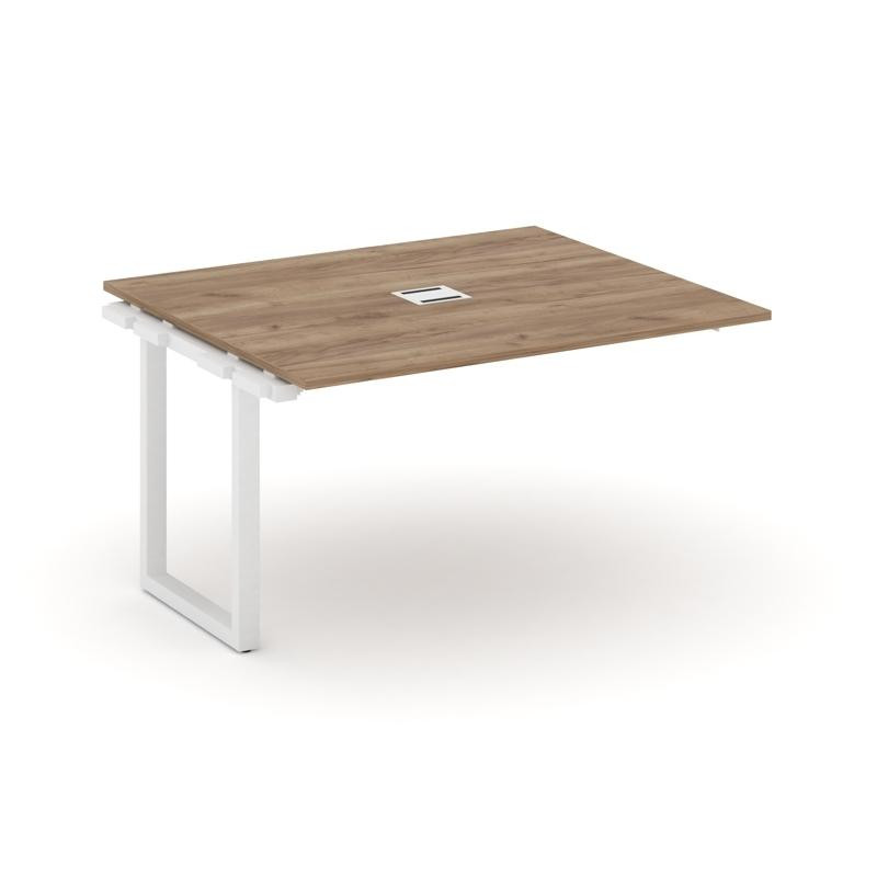 Style Project Проходной наб. элем. перег. стола SN-59O.NSPRG-033 Дуб Табак/Металл Белый 1380*1180*75